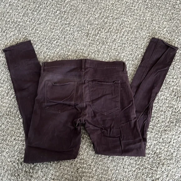 Gap Brown True Skinny Moto Pants, 27T Tall - Picture 2 of 4